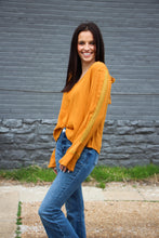 Load image into Gallery viewer, Predictably Sweet In Mustard Top
