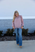 Load image into Gallery viewer, Smocked In Pink Tufted Dot Blouse
