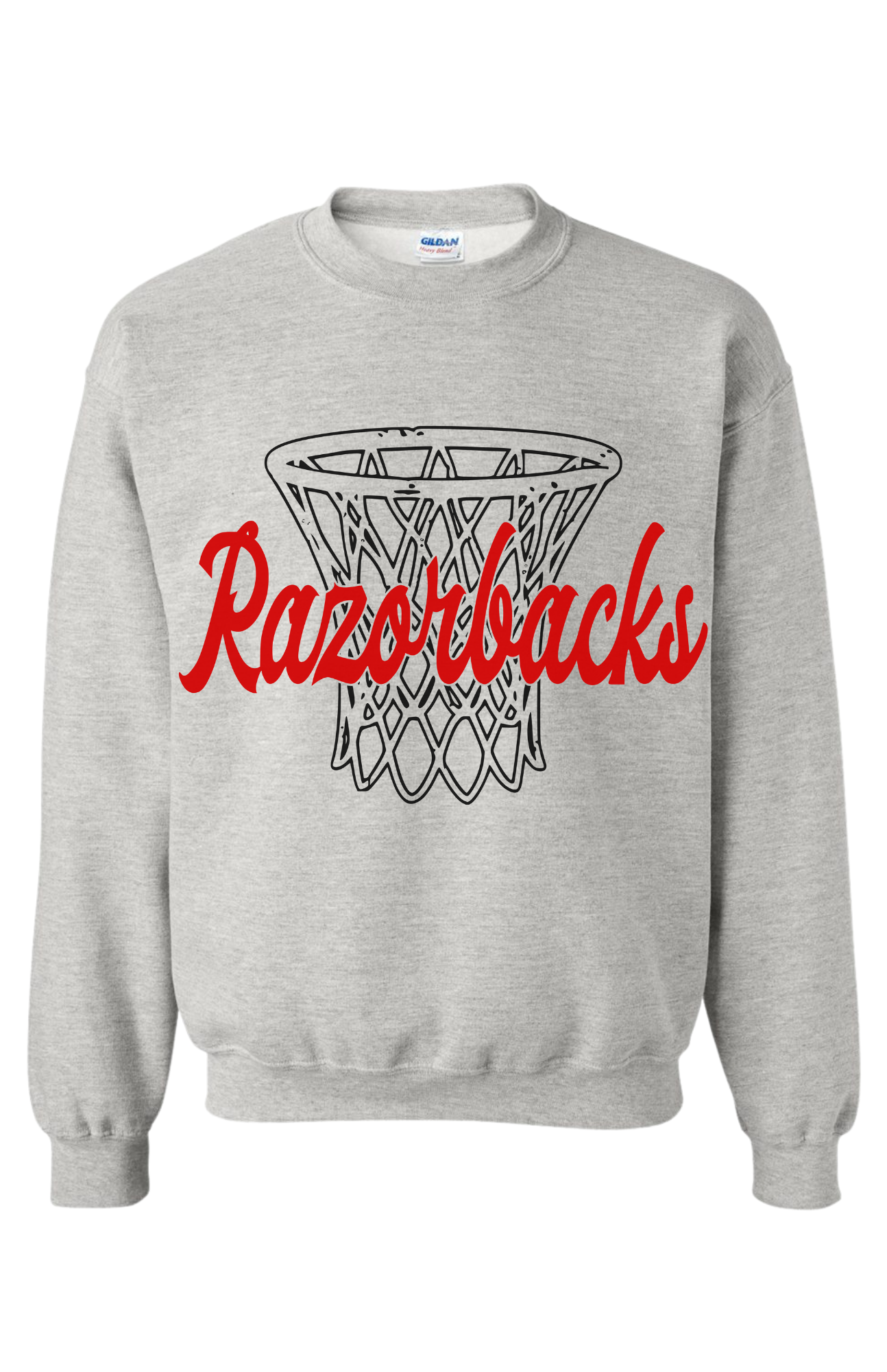 Arkansas Basketball Razorbacks Cursive Sweatshirt