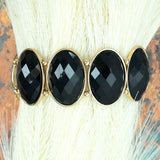 Black Caelyn Stone Bracelet