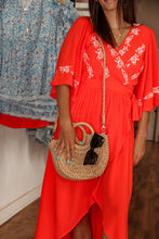 Load image into Gallery viewer, Vacation Mode Wrap Maxi (Tomato Red)
