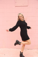 Load image into Gallery viewer, Perfect Storm Black Sweater Dress
