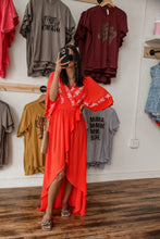 Load image into Gallery viewer, Vacation Mode Wrap Maxi (Tomato Red)
