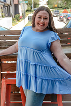 Load image into Gallery viewer, Take My Advice Ruffled Babydoll (Spring Blue)
