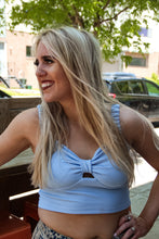 Load image into Gallery viewer, Put On Notice Ribbed Crop (Light Blue)

